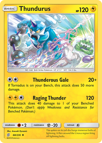 Thundurus (68/236) [Sun &amp; Moon: Unified Minds] 