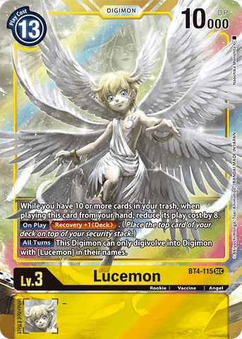 Lucemon [BT4-115] (Alternate Art) [Great Legend] 
