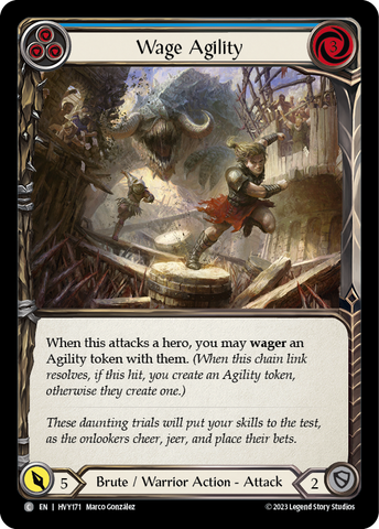 Wage Agility (Blue) [HVY171] (Heavy Hitters) Rainbow Foil 