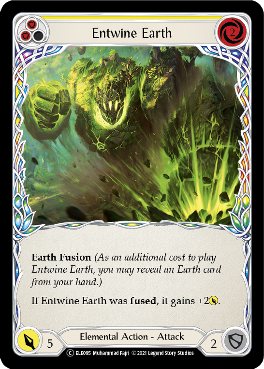 Entwine Earth (Yellow) [U-ELE095] (Tales of Aria Unlimited) Unlimited Rainbow Foil 