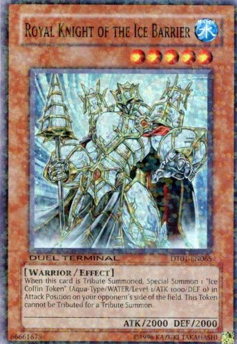 Royal Knight of the Ice Barrier [DT01-EN065] Super Rare 