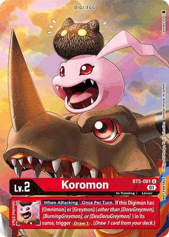 Koromon [BT5-001] (First Event) [Battle of Omni Promos] 