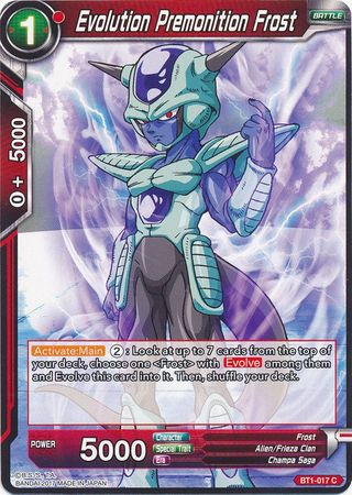 Evolution Premonition Frost (BT1-017) [Galactic Battle] 