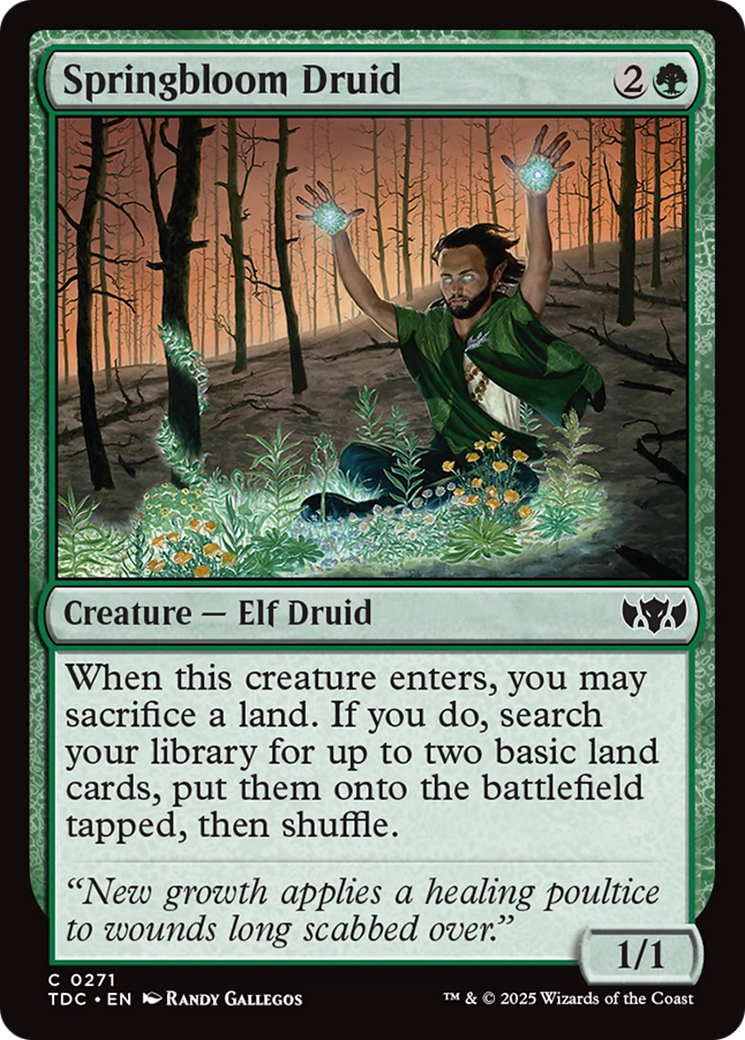 Springbloom Druid [Tarkir: Dragonstorm Commander] 