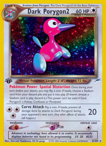 Dark Porygon2 (8/105) [Neo Destiny 1st Edition] 