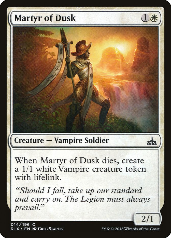 Martyr of Dusk [Rivals of Ixalan] 