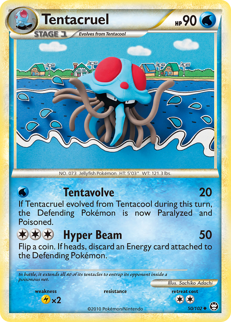 Tentacruel (50/102) [HeartGold &amp; SoulSilver: Triumphant] 