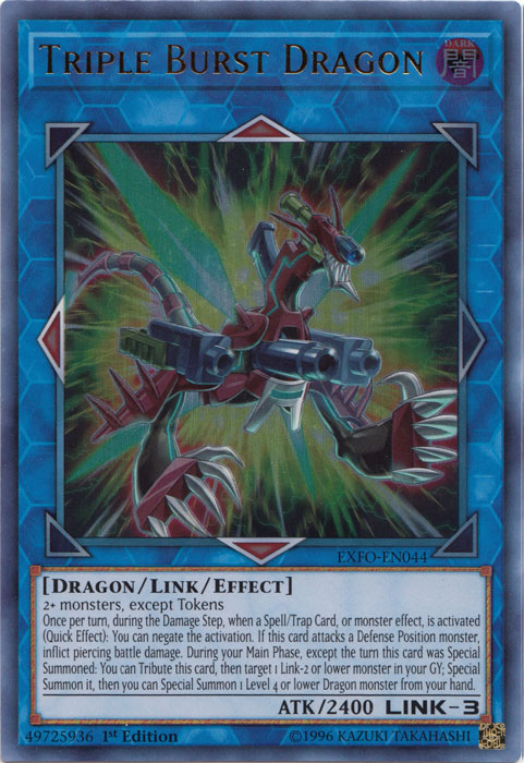 Triple Burst Dragon [EXFO-EN044] Ultra Rare 