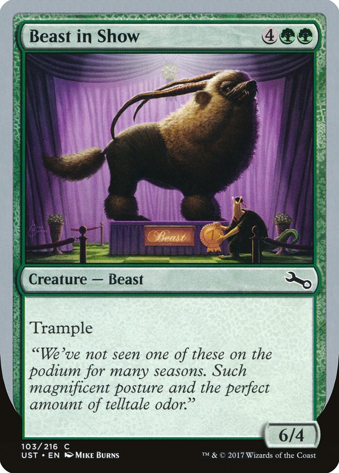 Beast in Show ("We've not seen one...") [Unstable] 