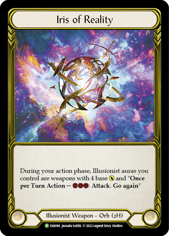 Iris of Reality (Golden) [FAB098] (Promo) Cold Foil 