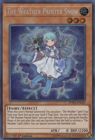 The Weather Painter Snow [SPWA-EN029] Secret Rare 