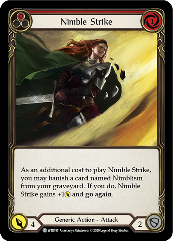 Nimble Strike (Red) [U-WTR185] (Welcome to Rathe Unlimited) Unlimited Rainbow Foil 