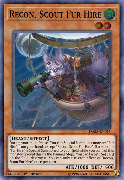 Recon, Scout Fur Hire [DASA-EN015] Super Rare 