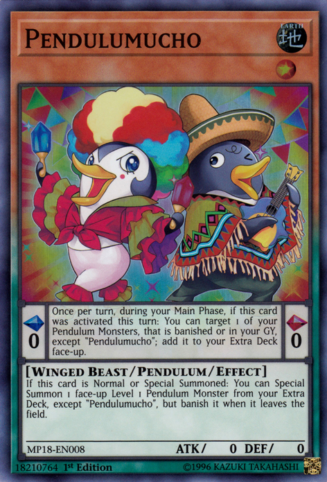 Pendulumucho [MP18-EN008] Super Rare 