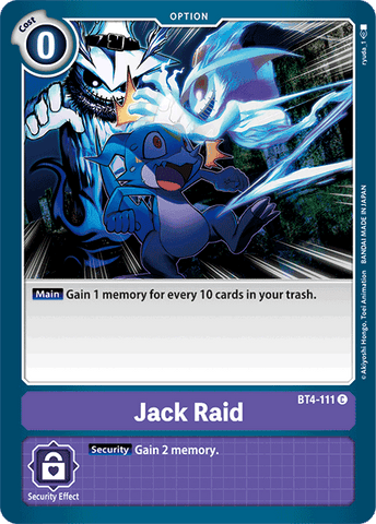 Jack Raid [BT4-111] [Great Legend] 