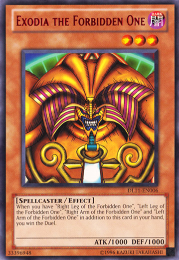 Exodia the Forbidden One (Red) [DL11-EN006] Rare 
