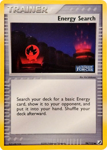Energy Search (94/115) (Stamped) [EX: Unseen Forces] 