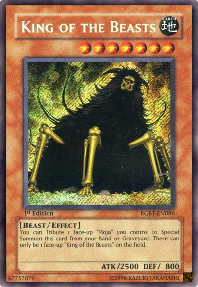 King of the Beasts [RGBT-EN086] Secret Rare 