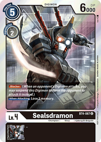 Sealsdramon [BT4-067] (Event Pack) [Great Legend Promos] 