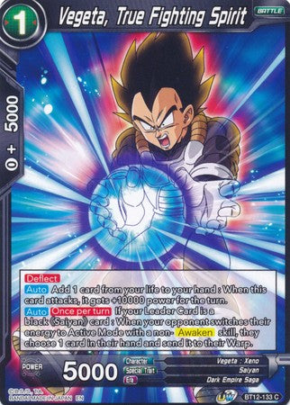 Vegeta, True Fighting Spirit (BT12-133) [Vicious Rejuvenation] 