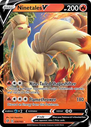 Ninetales V (026/192) [Sword &amp; Shield: Rebel Clash] 