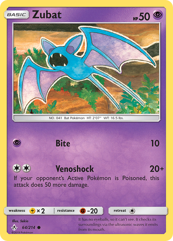 Zubat (64/214) [Sun &amp; Moon: Unbroken Bonds] 