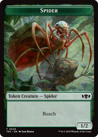 Spider // Bird Double-Sided Token [Tarkir: Dragonstorm Commander Tokens] 