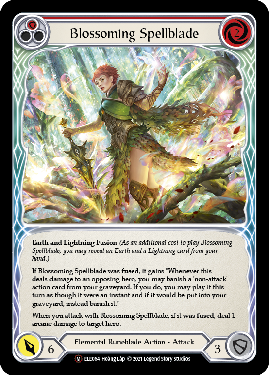 Blossoming Spellblade [U-ELE064] (Tales of Aria Unlimited) Unlimited Rainbow Foil 