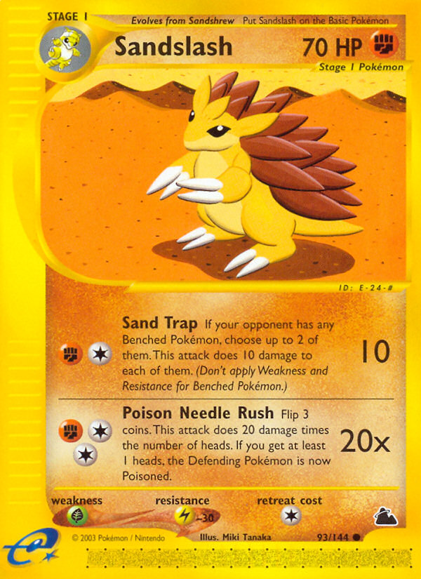 Sandslash (93/144) [Skyridge] 