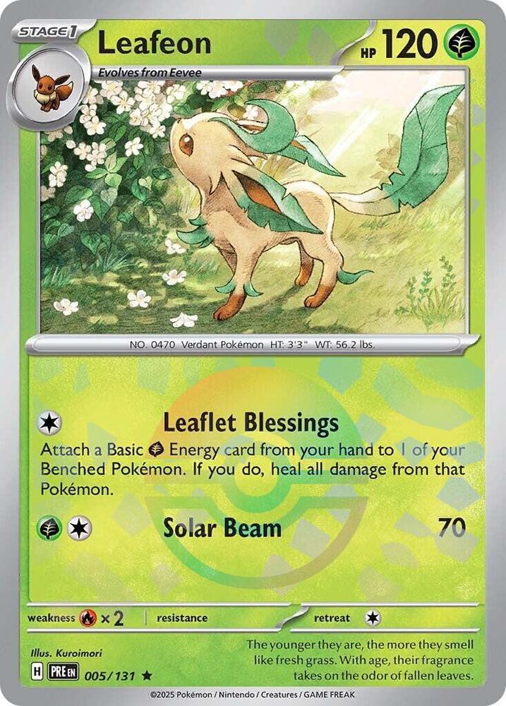 Leafeon (005/131) (Poke Ball Pattern) [Scarlet &amp; Violet: Prismatic Evolutions] 
