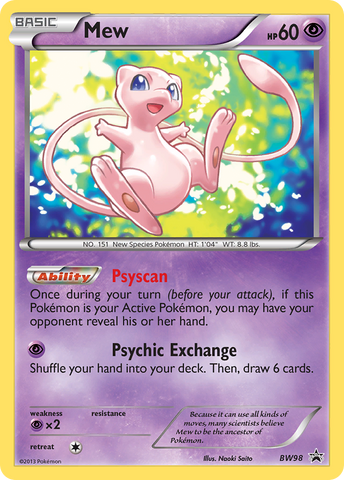 Mew (BW98) [Black &amp; White: Black Star Promos] 