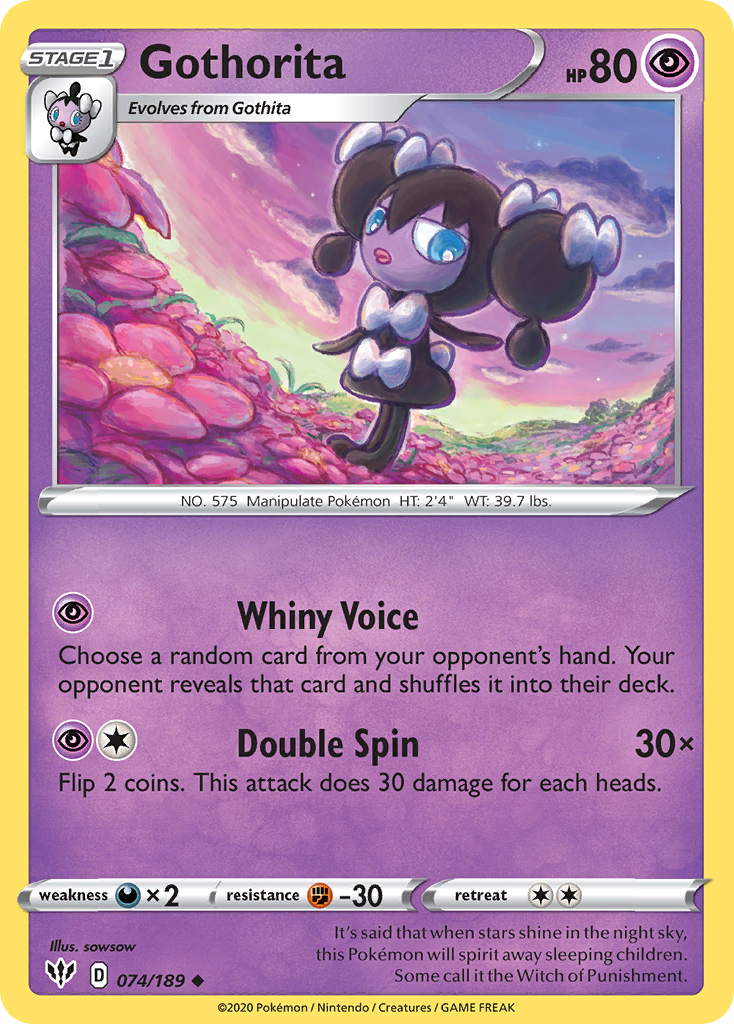 Gothorita (074/189) [Sword &amp; Shield: Darkness Ablaze] 