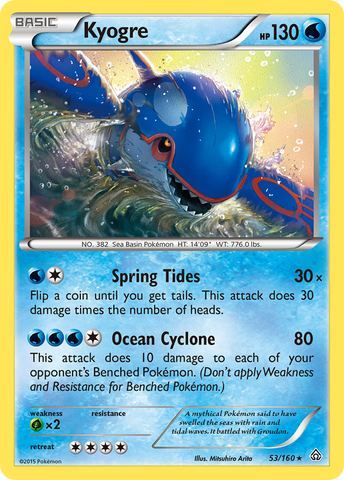 Kyogre (53/160) [XY: Primal Clash] 