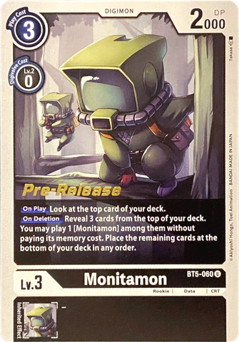 Monitamon [BT5-060] [Battle of Omni Pre-Release Promos] 