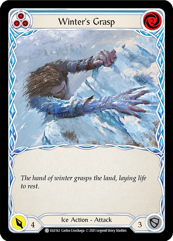 Winter's Grasp (Blue) [ELE162] (Tales of Aria) 1st Edition Rainbow Foil 