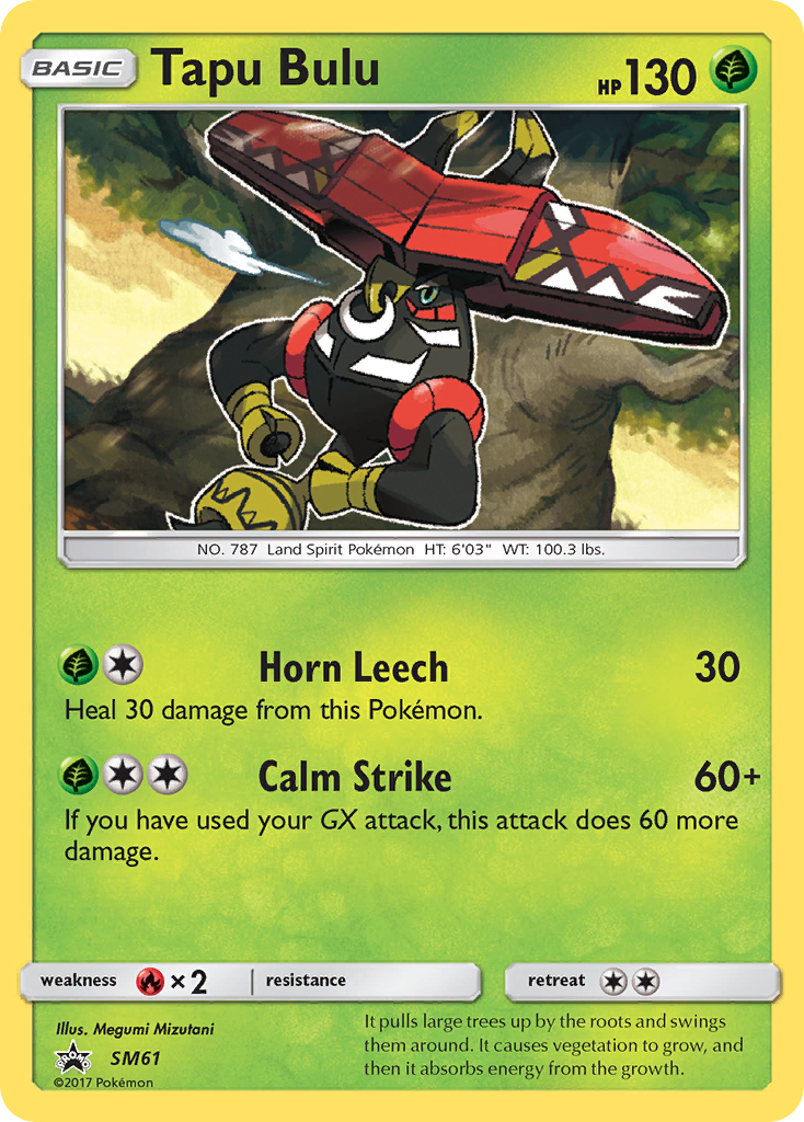 Tapu Bulu (SM61) [Sun &amp; Moon: Black Star Promos] 