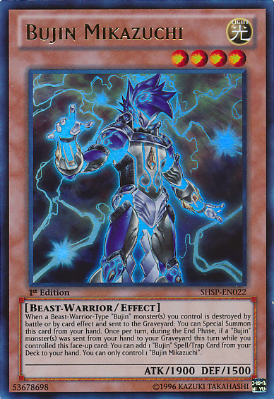 Bujin Mikazuchi [SHSP-EN022] Ultra Rare 