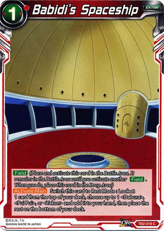 Babidi's Spaceship (TB2-018) [World Martial Arts Tournament] 