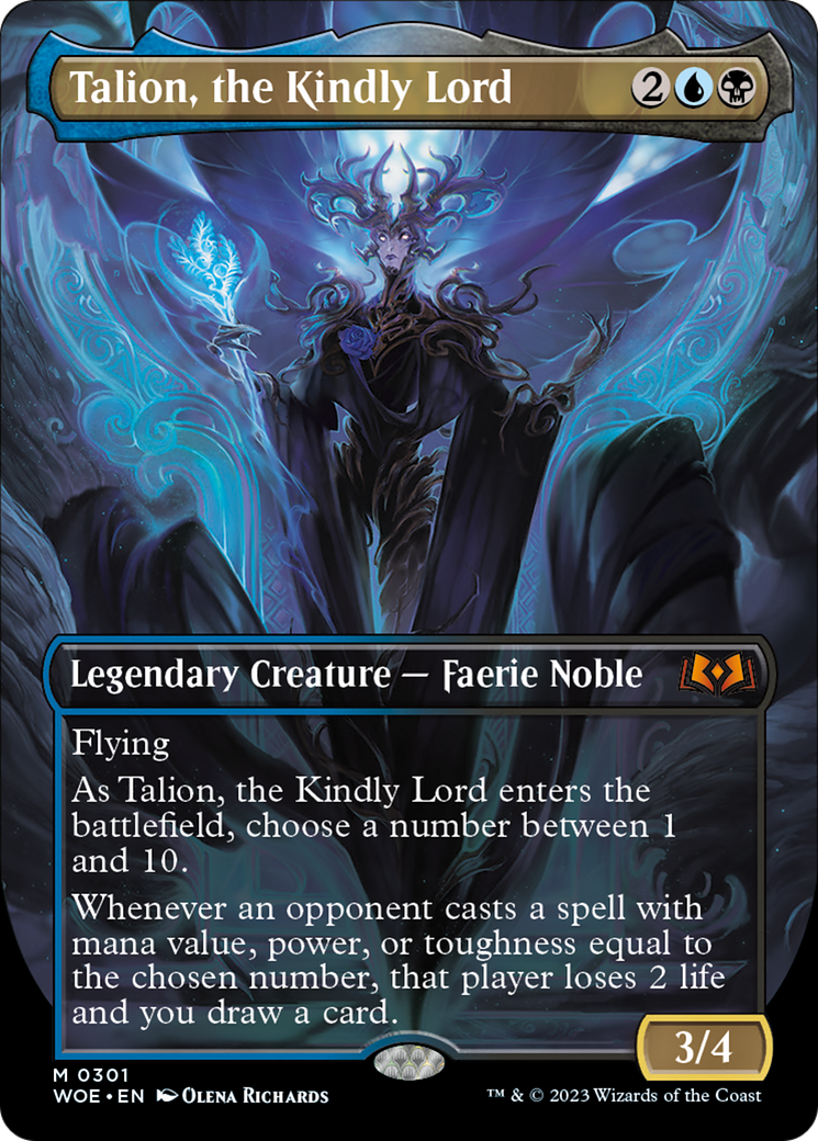 Talion, the Kindly Lord (Borderless Alternate Art) [Wilds of Eldraine] 