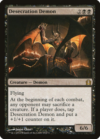 Desecration Demon [Return to Ravnica] 