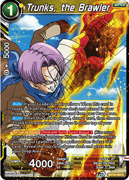 Trunks, the Brawler (BT14-103) [Cross Spirits] 