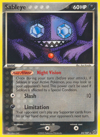 Sableye (23/107) [EX: Deoxys] 