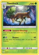 Sawsbuck (16/236) (Prerelease Kit Exclusive) (Theme Deck Exclusive) [Sun &amp; Moon: Cosmic Eclipse] 