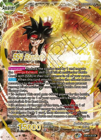 Bardock // SS4 Bardock, Prismatic Striker (EX19-20) [Special Anniversary Set 2021] 