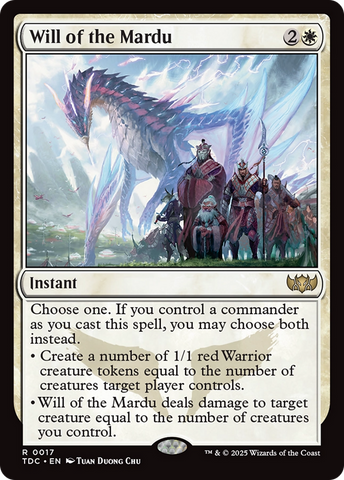 Will of the Mardu [Tarkir: Dragonstorm Commander] 