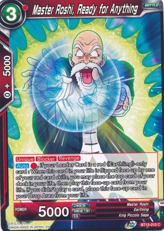 Master Roshi, Ready for Anything (BT12-010) [Vicious Rejuvenation] 