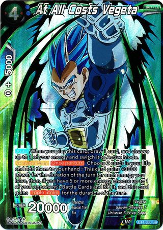 At All Costs Vegeta (BT4-030) [Colossal Warfare] 