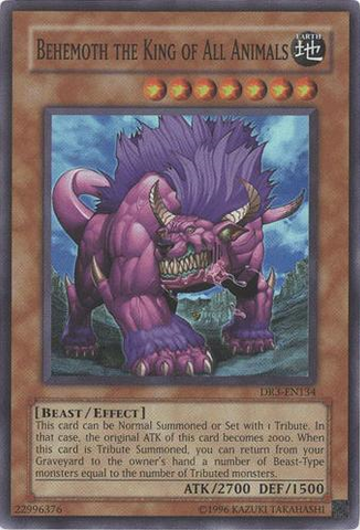Behemoth the King of All Animals [DR3-EN134] Super Rare 