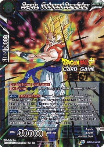 Gogeta, Godspeed Demolisher (Card Game Fest 2022) (BT12-038) [Tournament Promotion Cards] 