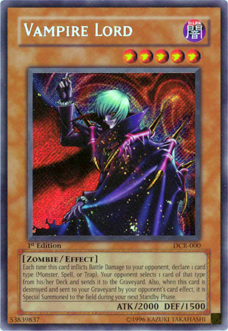 Vampire Lord [DCR-000] Secret Rare 